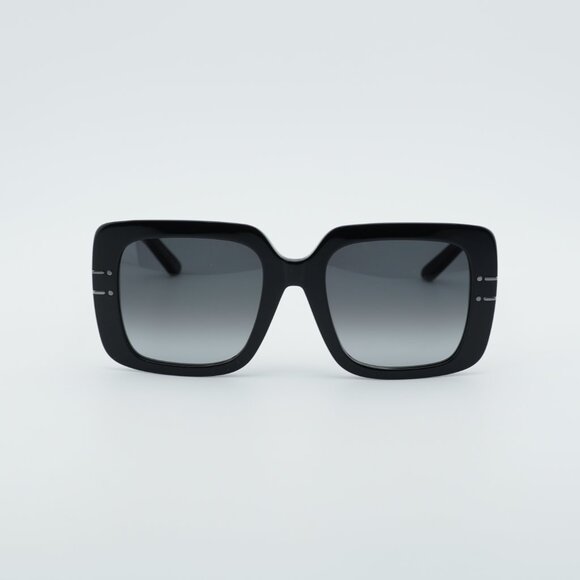 Dior DIORSIGNATURE S11F 14A1 Sunglasses Black Square Frame, Grey Lenses main image 8